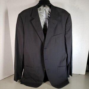 Gucci Blazer Mens Sz 40R Black Wool Cotton All Season Pockets Italy Classic COA